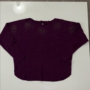 Milano Woman Long Sleeve Sweater True Crimson wine Plus Size XL